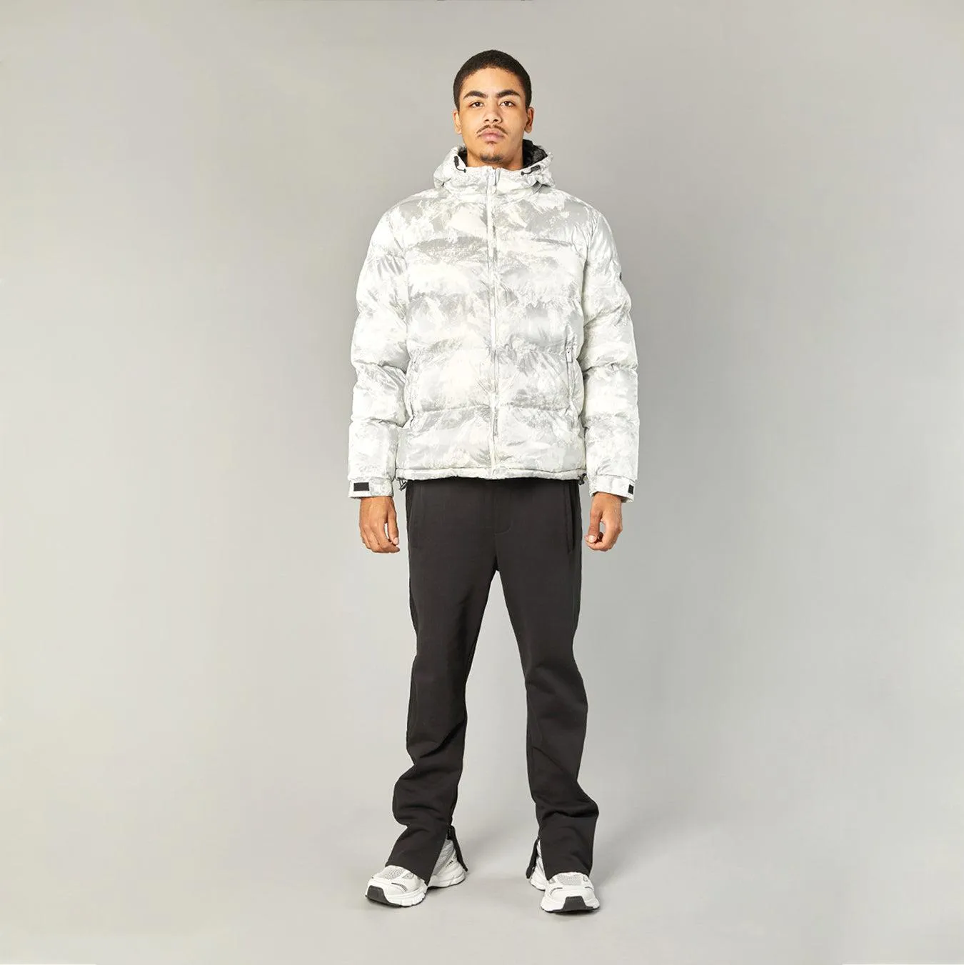 SMOG PUFFER JACKET - STONE GREY