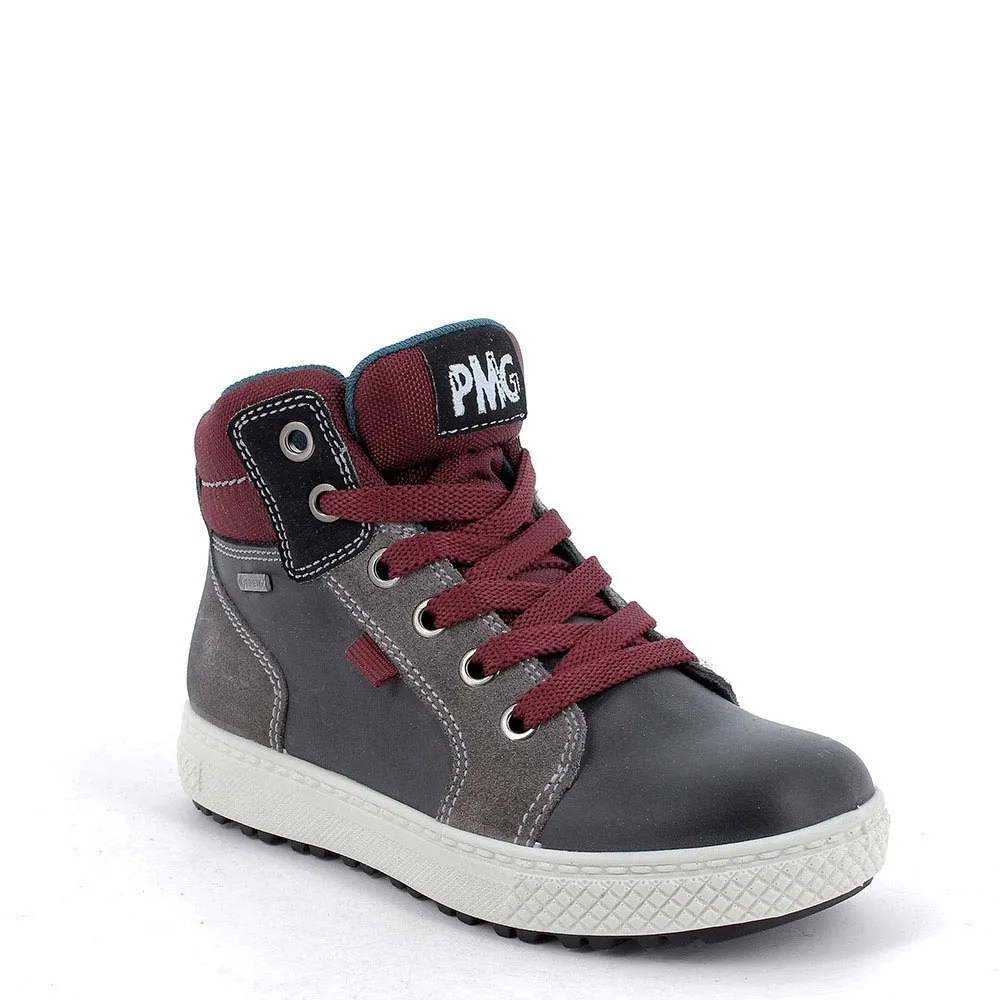 SNEAKER PRIMIGI BAMBINO ANTRACITE BORDO' 8392522 tg.28/29