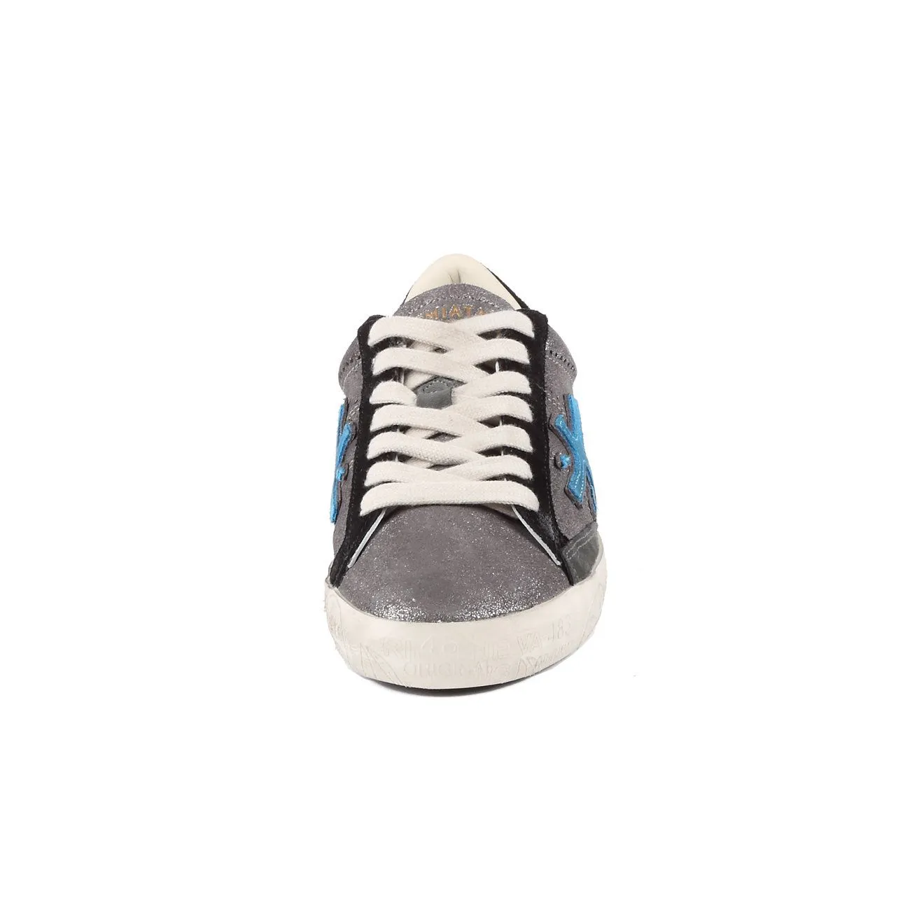 SNEAKER STEVEND LAME' Donna Antracite Turchese