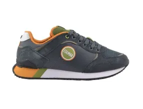 SNEAKERS COLMAR UOMO TRAVIS PLUS COLORS ANTHRACITE-GREEN-ORANGE 020 TRAVPL C 020