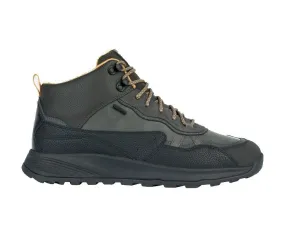 SNEAKERS IMPERMEABILI GEOX UOMO MID-CUT ANTRACITE/NERO TERRESTRE ABX U36EZA 0MEBU C9999