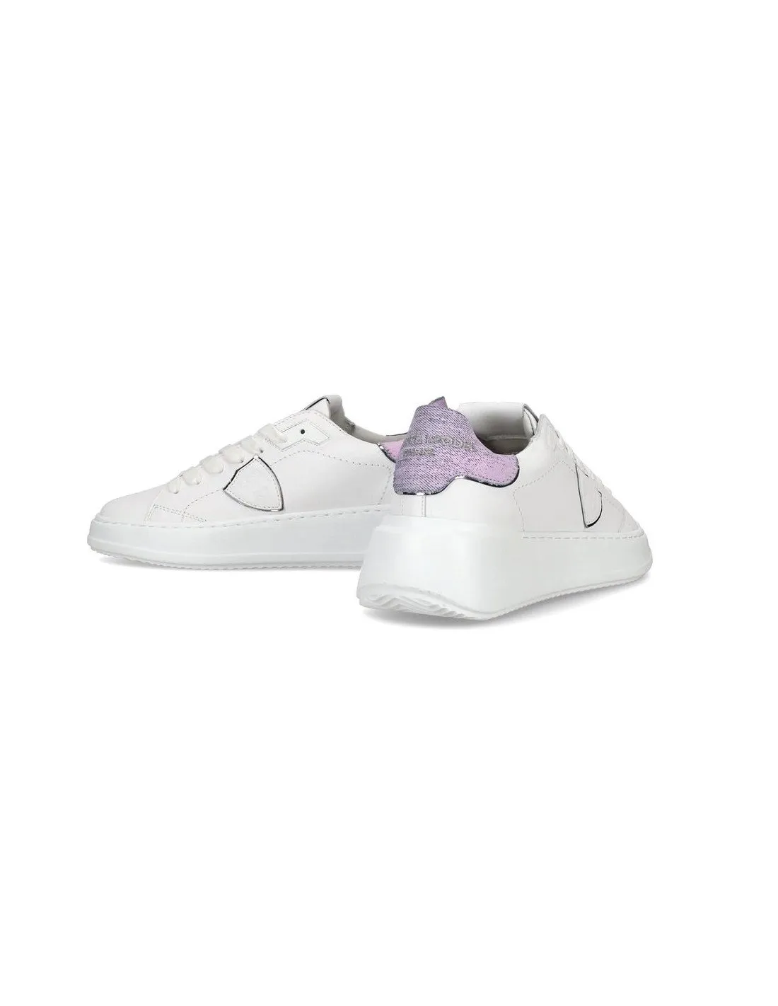 Sneakers philippe model donna basse BJLD-VDD1- tres temple bianca