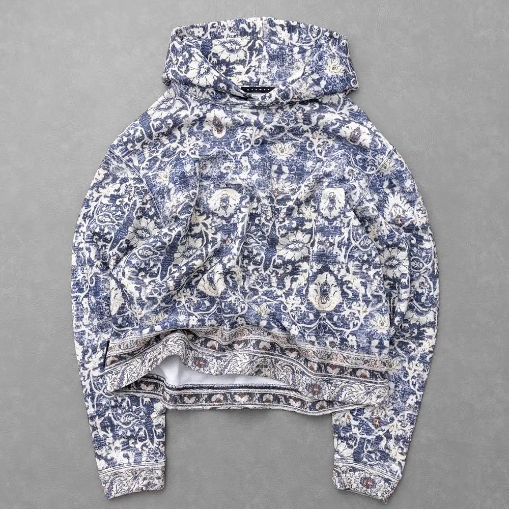 Stampd Rug Cropped Pullover Hoodie