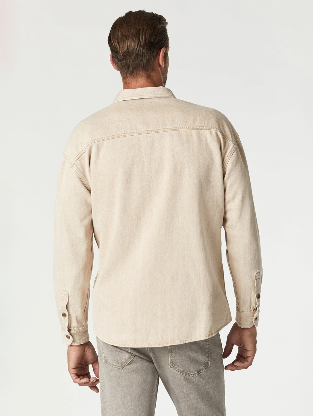 Stefan Shirt Jacket - Beige Natural