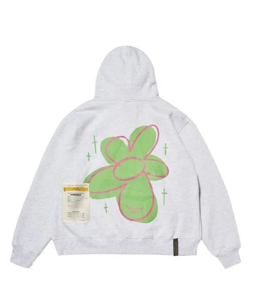 STIGMA  |[STIGMA] ★ GRAFFITI FLOWER OVERSIZED HOODIE