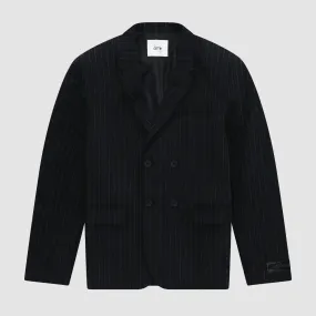 Striped Blazer - Navy