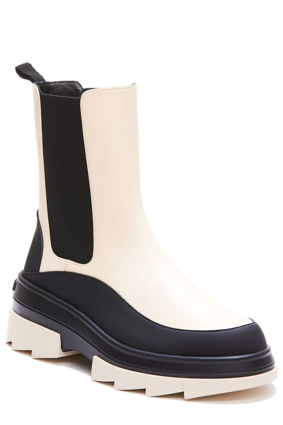 Stuart Weitzman Almond-Toe Chelsea Boots