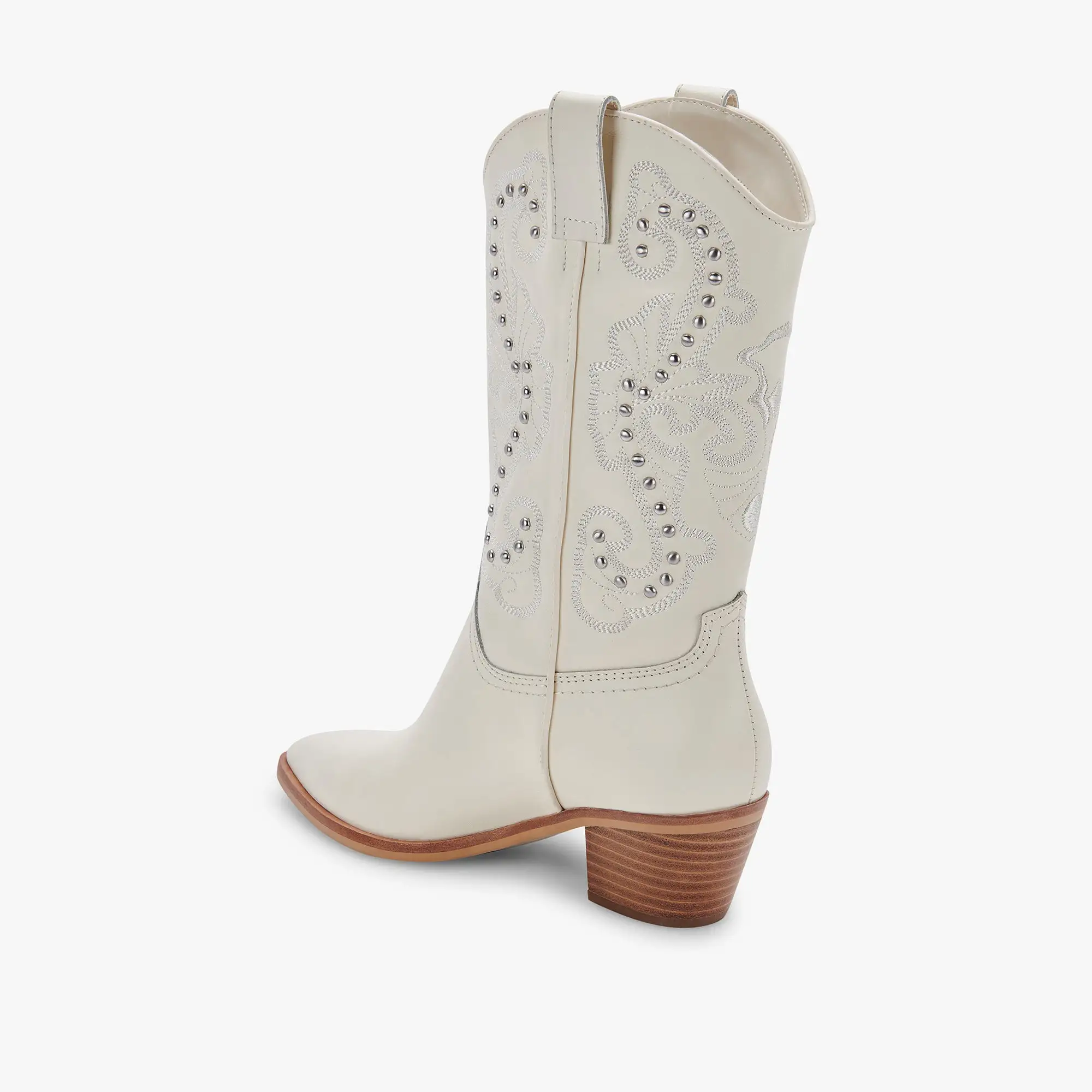 SULA BOOTS OFF WHITE LEATHER - re:vita