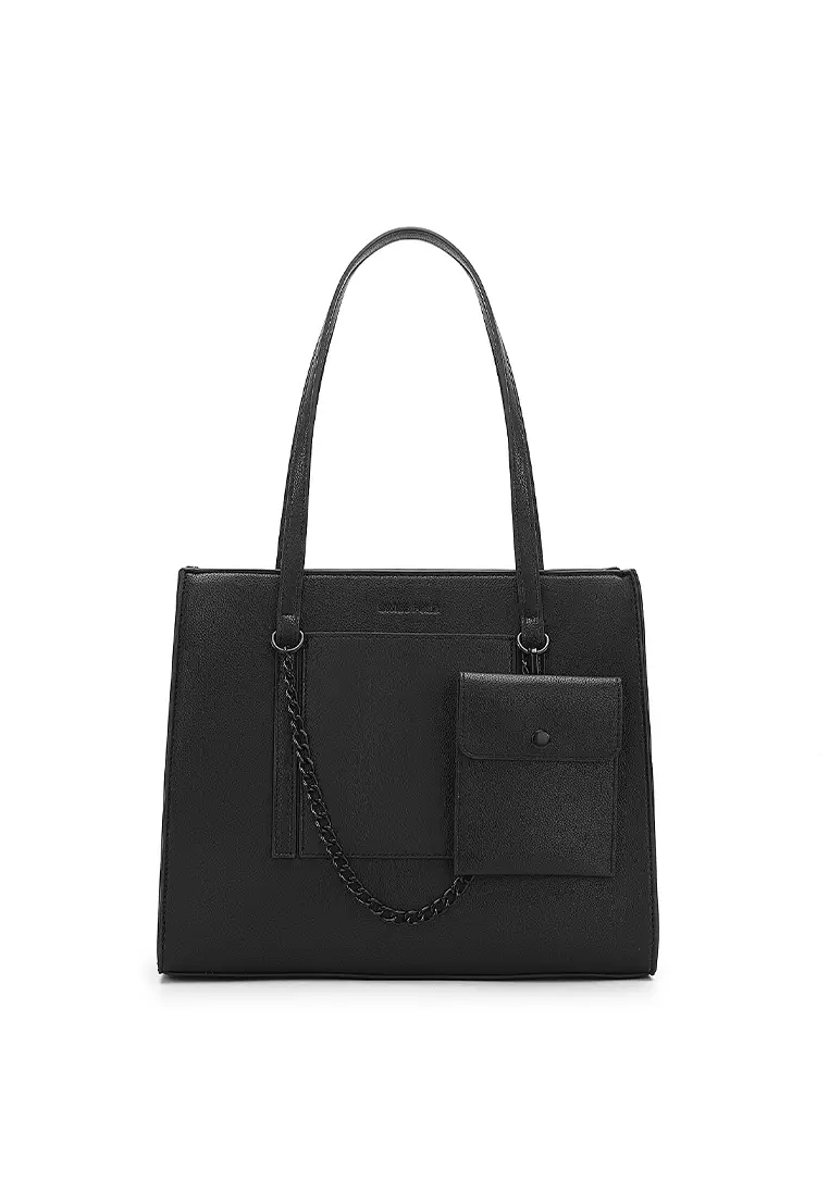 Swiss Polo Women's Tote Bag / Shoulder Bag - Black