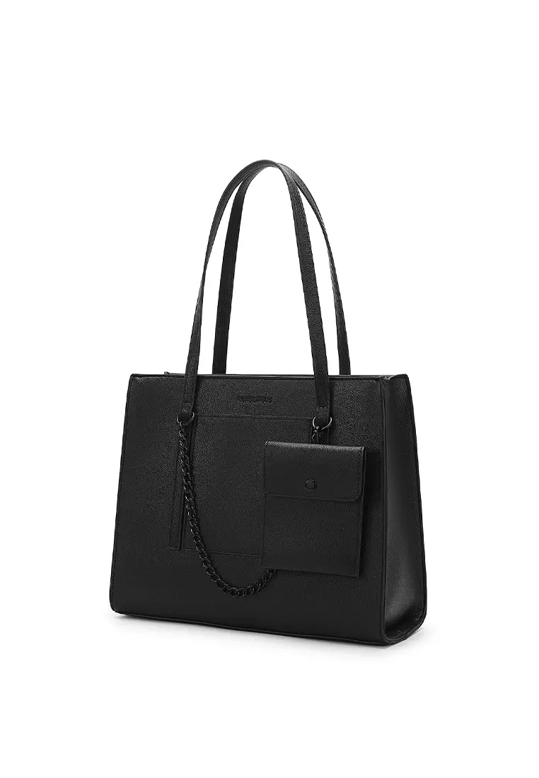 Swiss Polo Women's Tote Bag / Shoulder Bag - Black