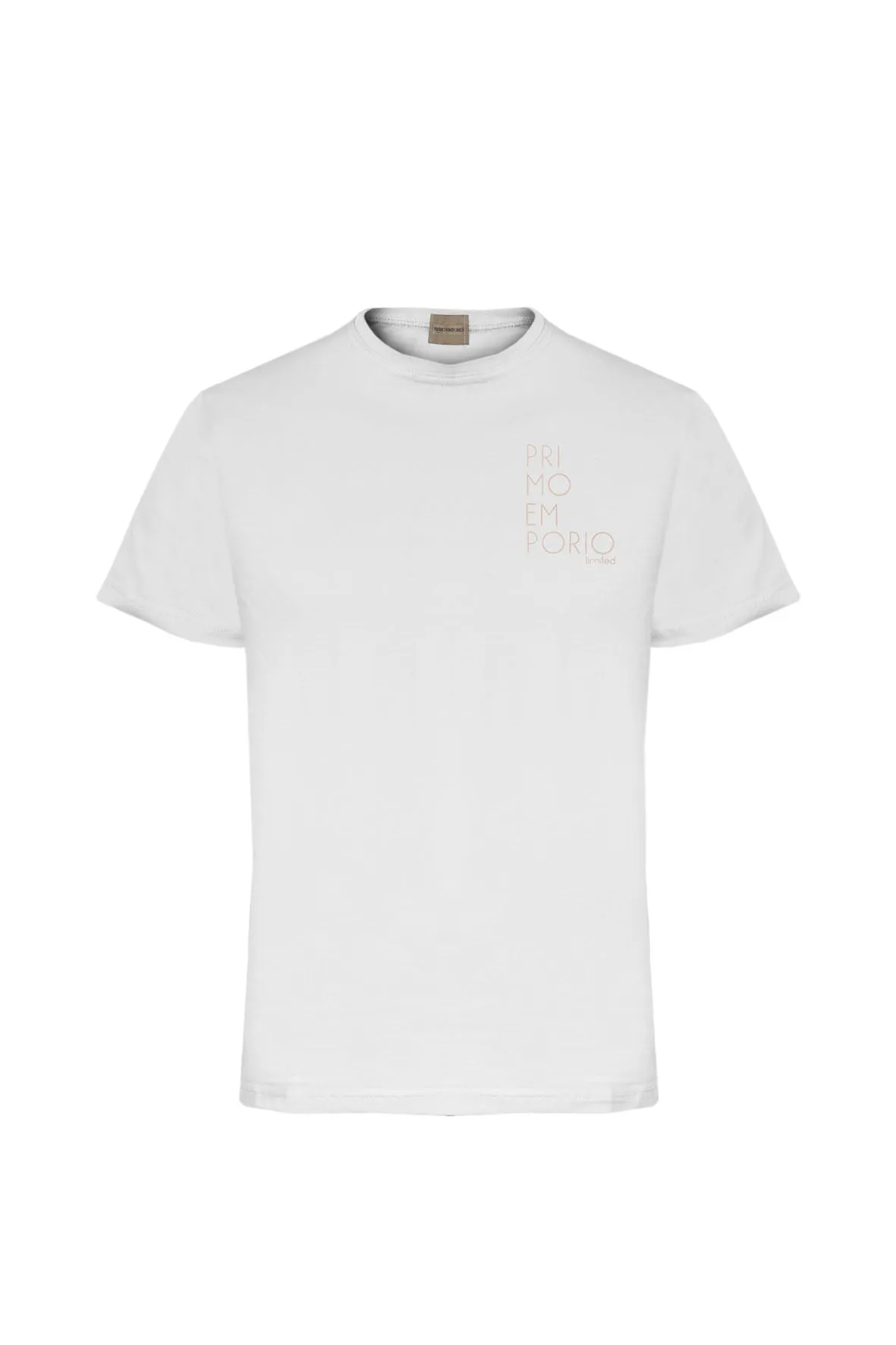 T-Shirt Elastica con Stampa Petto