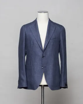 Tagliatore Linen & Wool Jacket / Blue