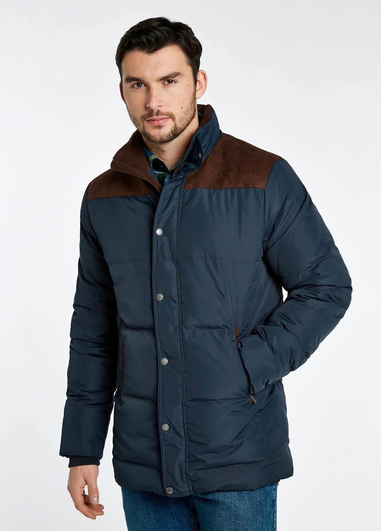 Talbot Down Filled Jacket - Navy