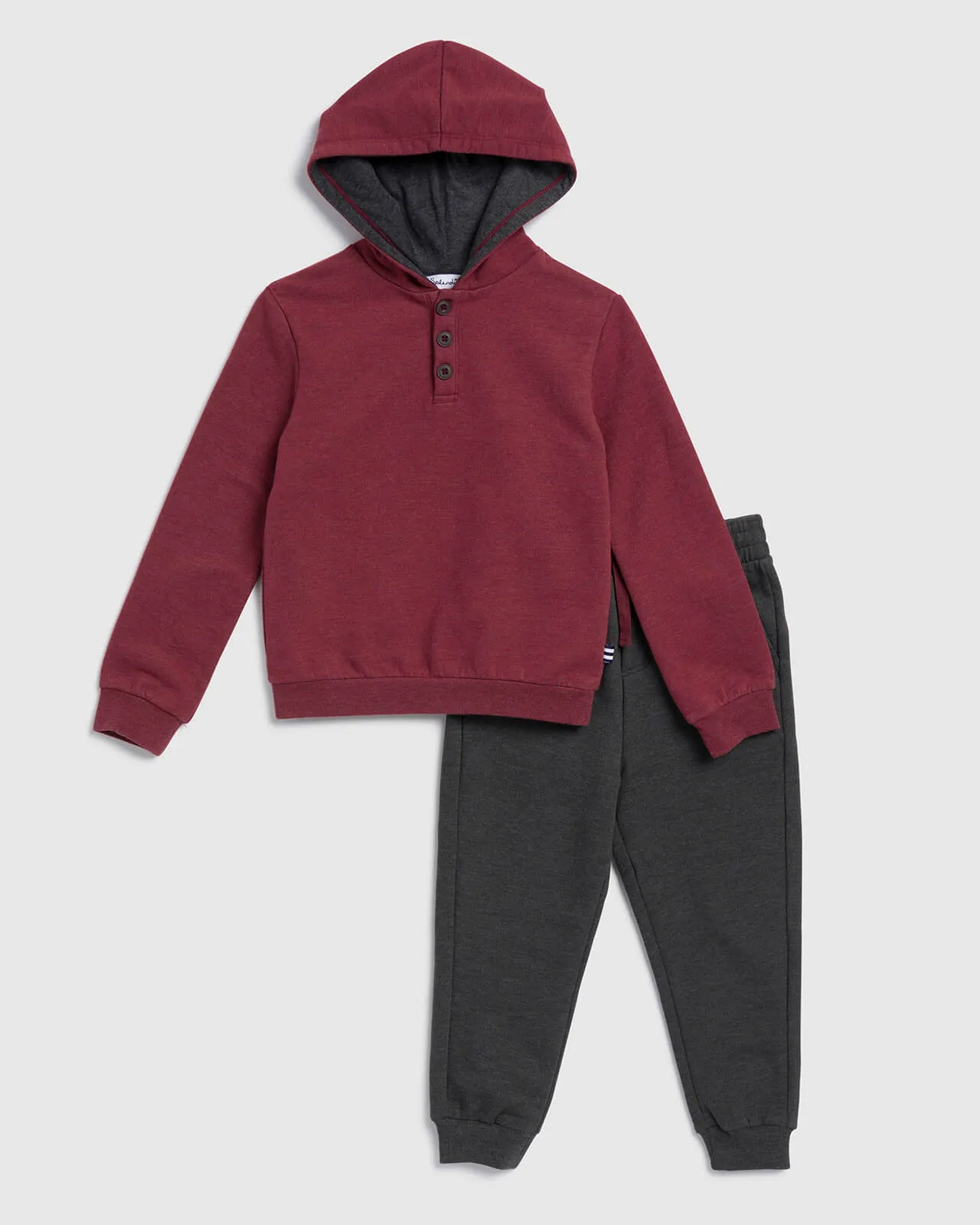 Toddler Boy Two Tone Hoodie Set