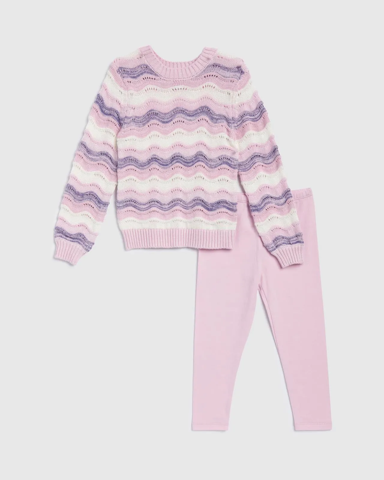 Toddler Girl Lace Sweater Set