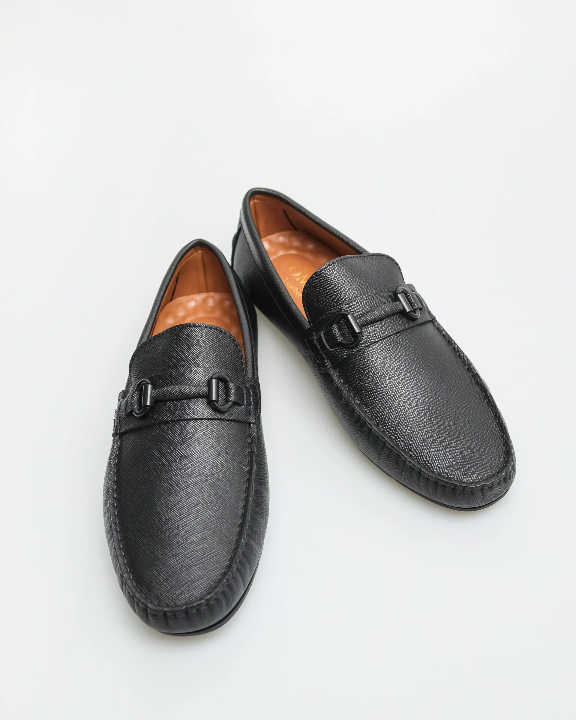 Tomaz C485 Buckle Moccasins (Black)