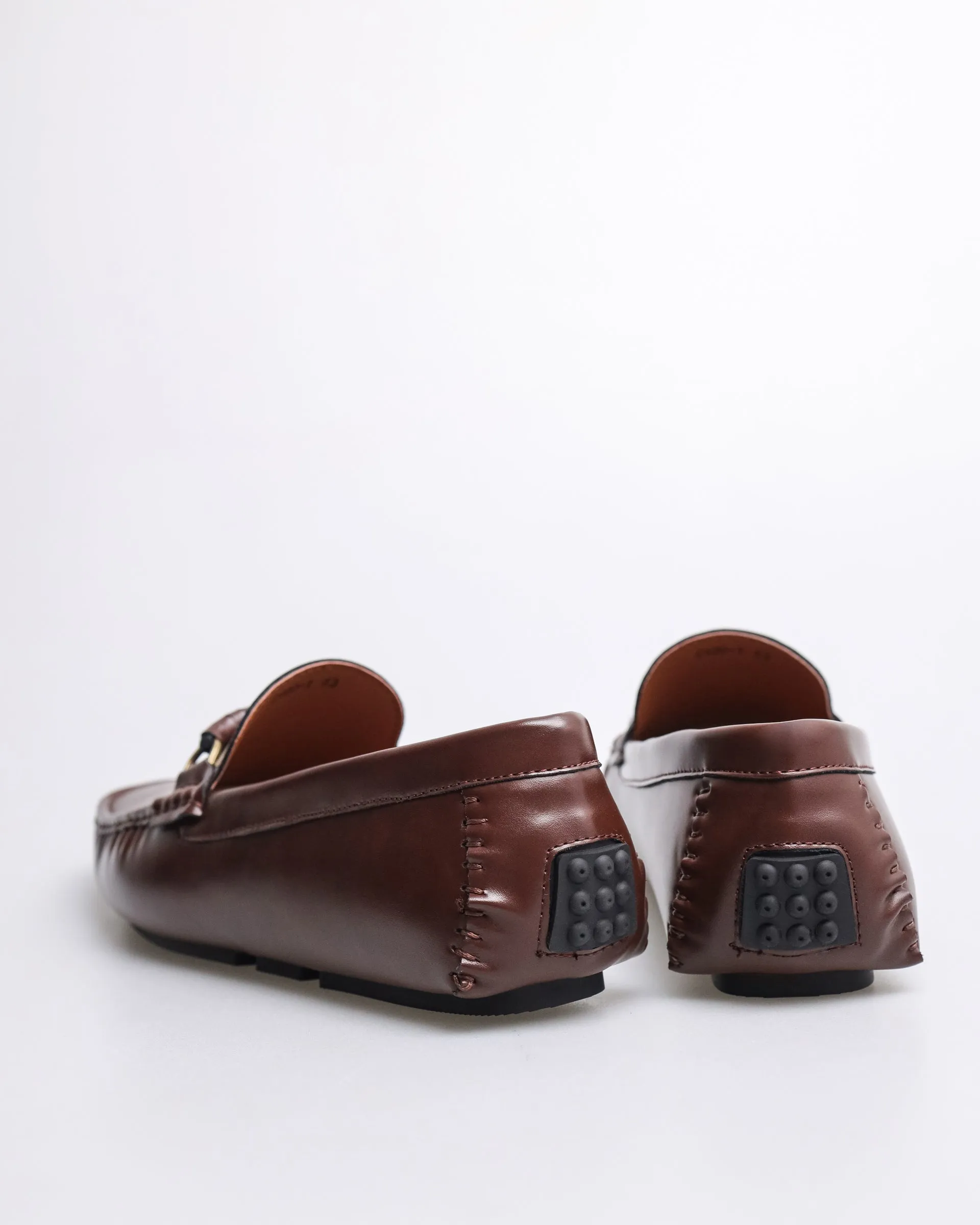 Tomaz C499 Men's Buckle Moccasins (Wine)