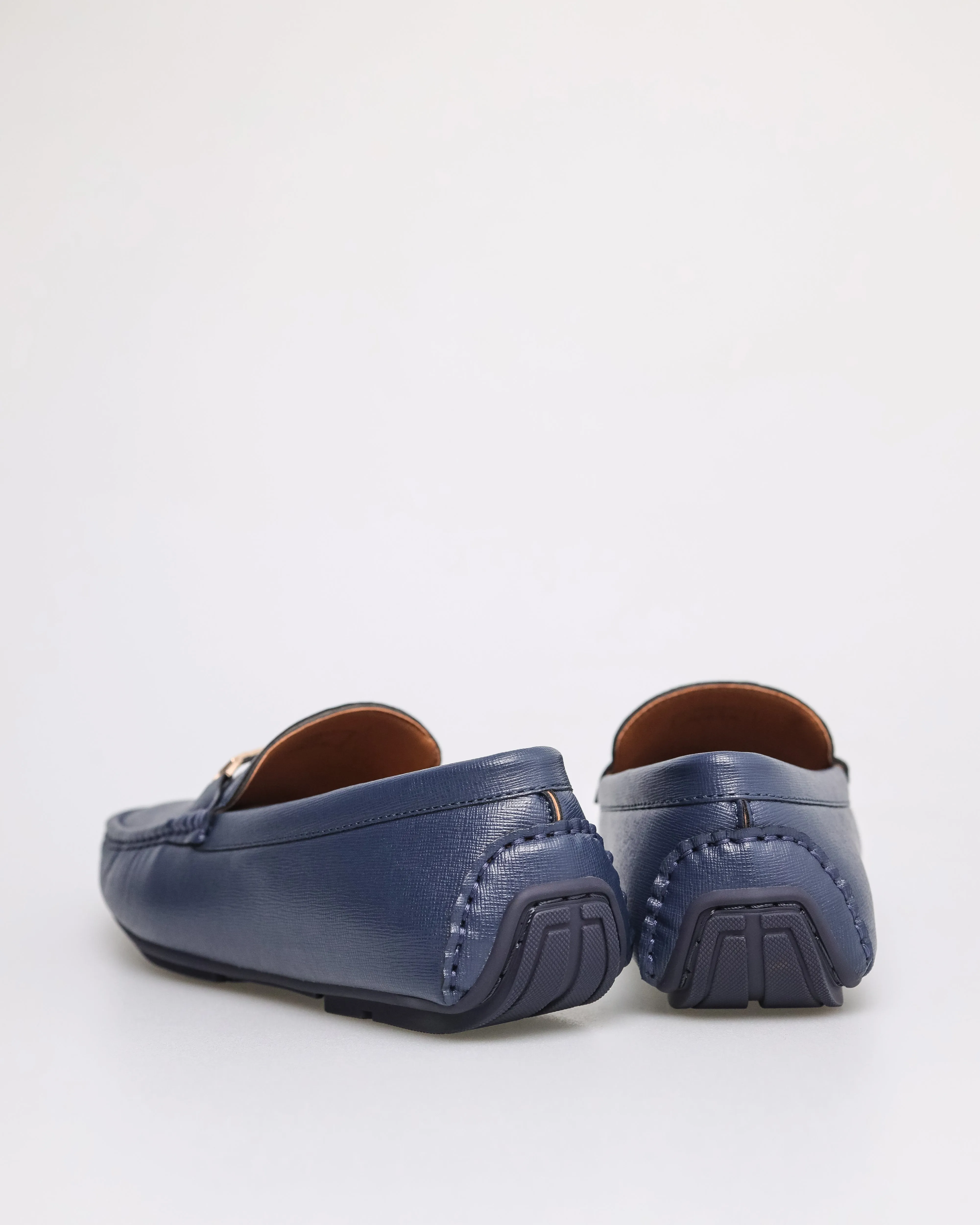 Tomaz C529 Men's Buckle Moccasins (Navy)