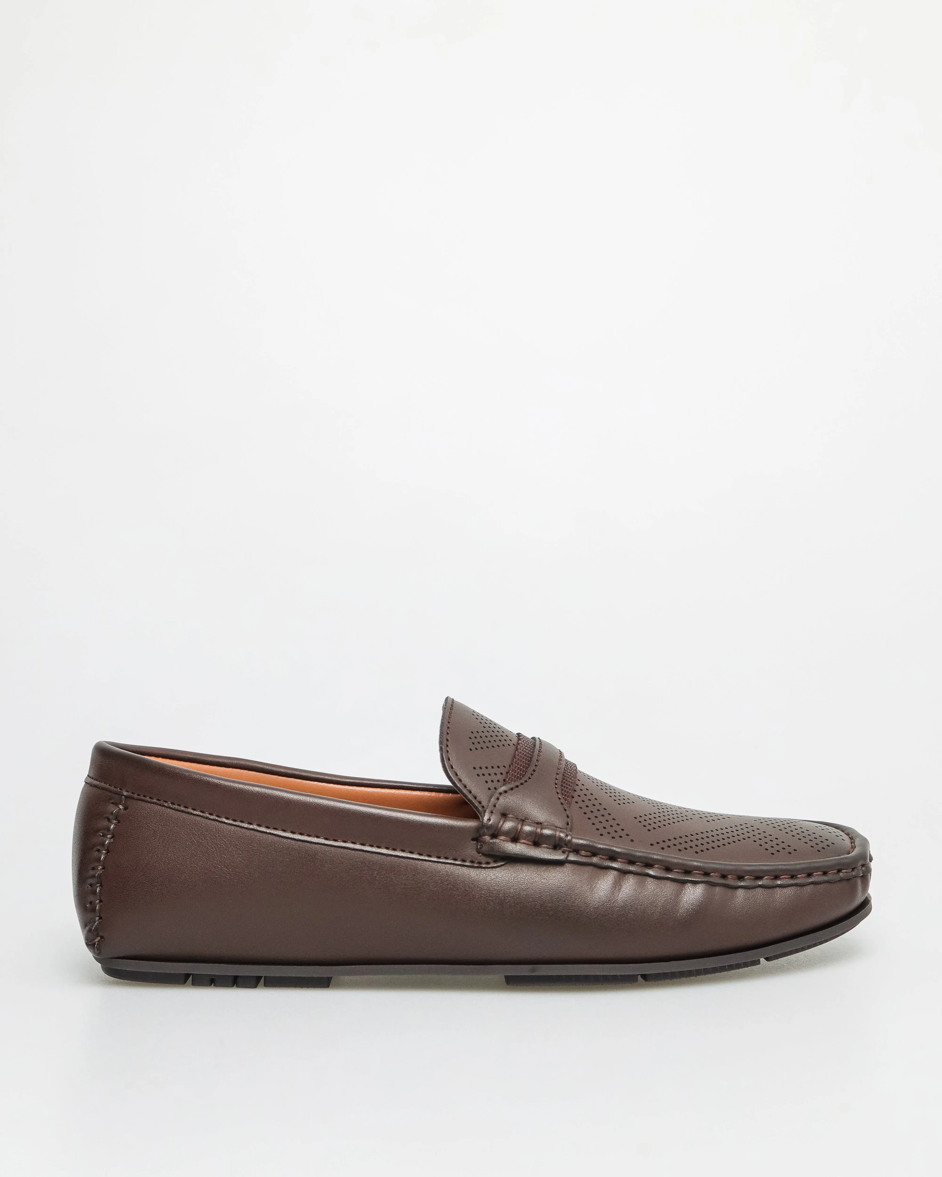 Tomaz C581 Men's Buckle Moccasins (Coffee)