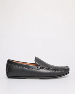 Tomaz C582 Men's Plain Moccasins (Black)