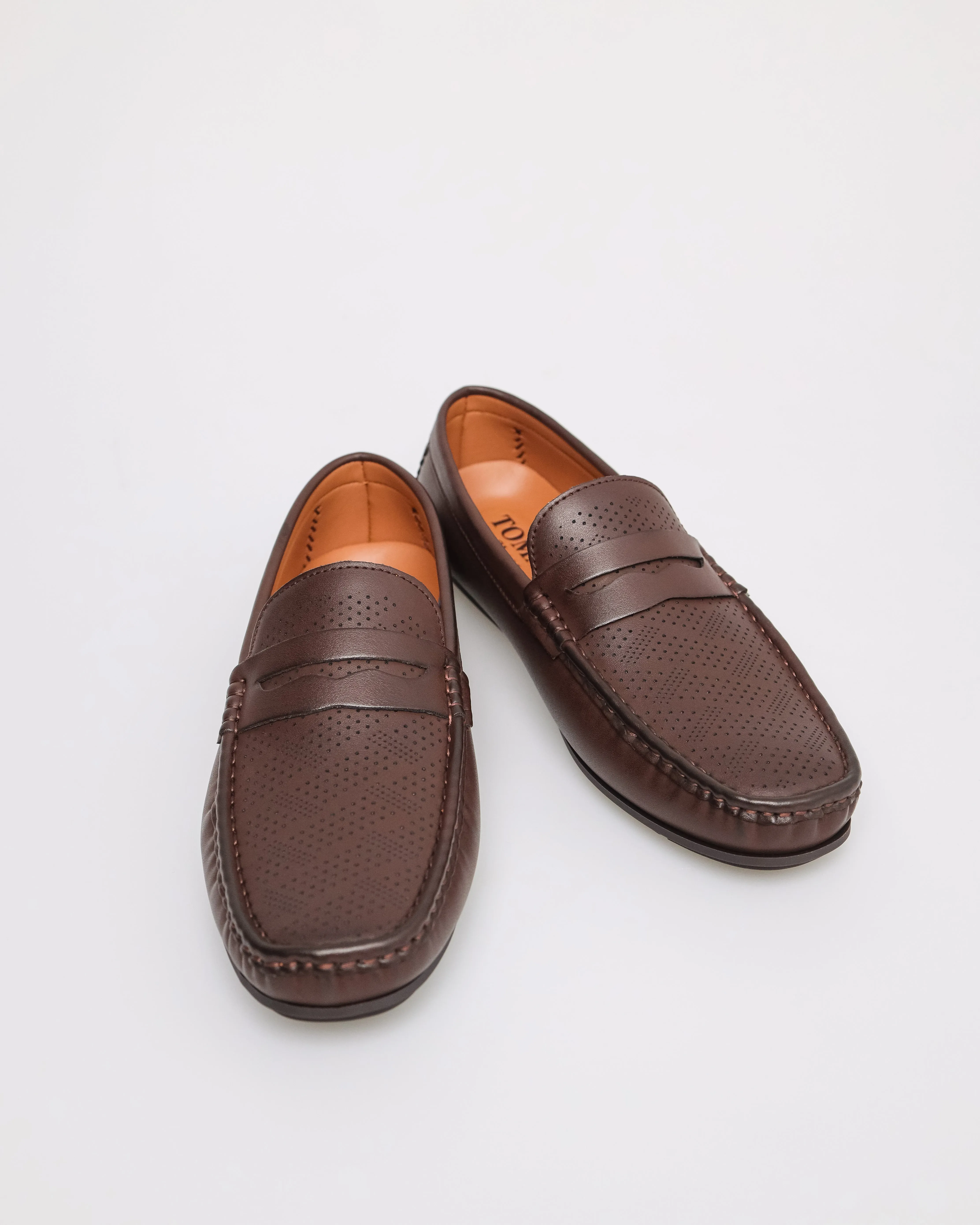 Tomaz C584 Men's Penny Moccasins (Coffee)