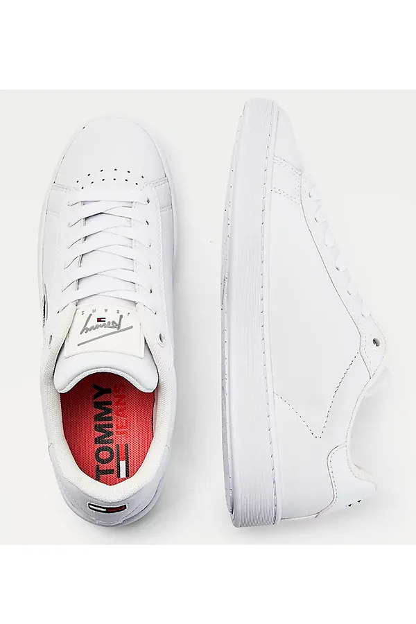 Tommy Hilfiger Women Signature Logo Sneaker White