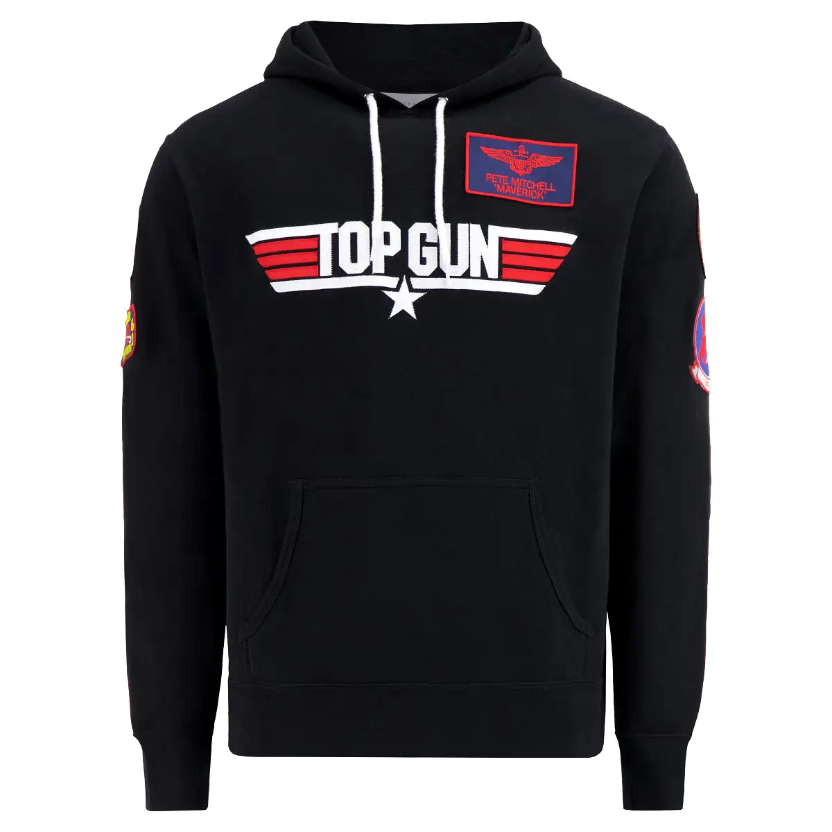 TOP GUN Unisex Logo Hoodie - BLACK