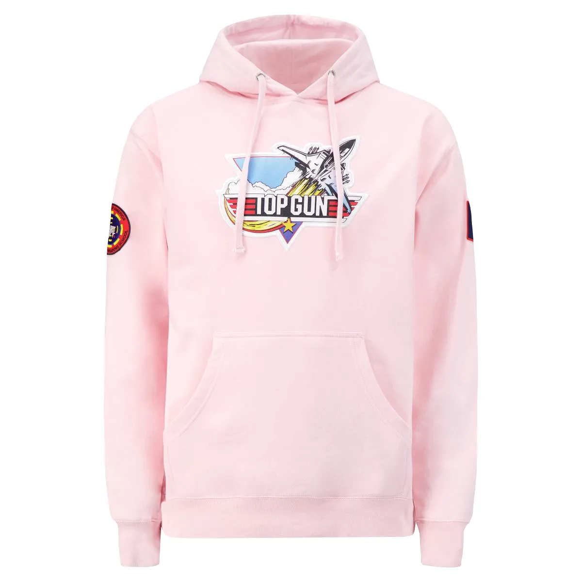 TOP GUN Unisex Retro Logo Hoodie - LIGHT PINK