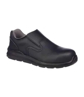 Unisex adult compositelite slip-on safety shoes black Portwest