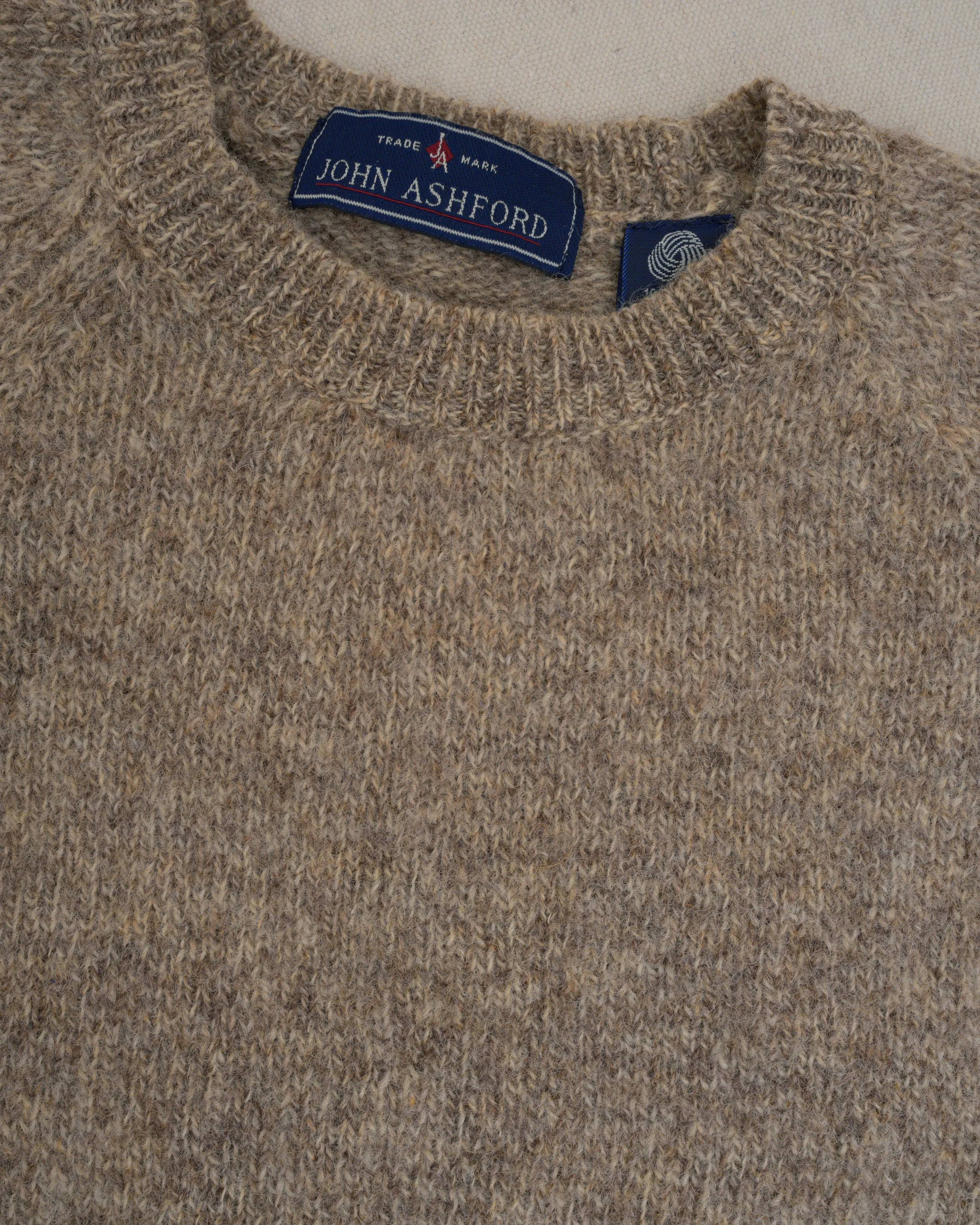 Vintage Taupe Wool Knit Sweater (S/M)