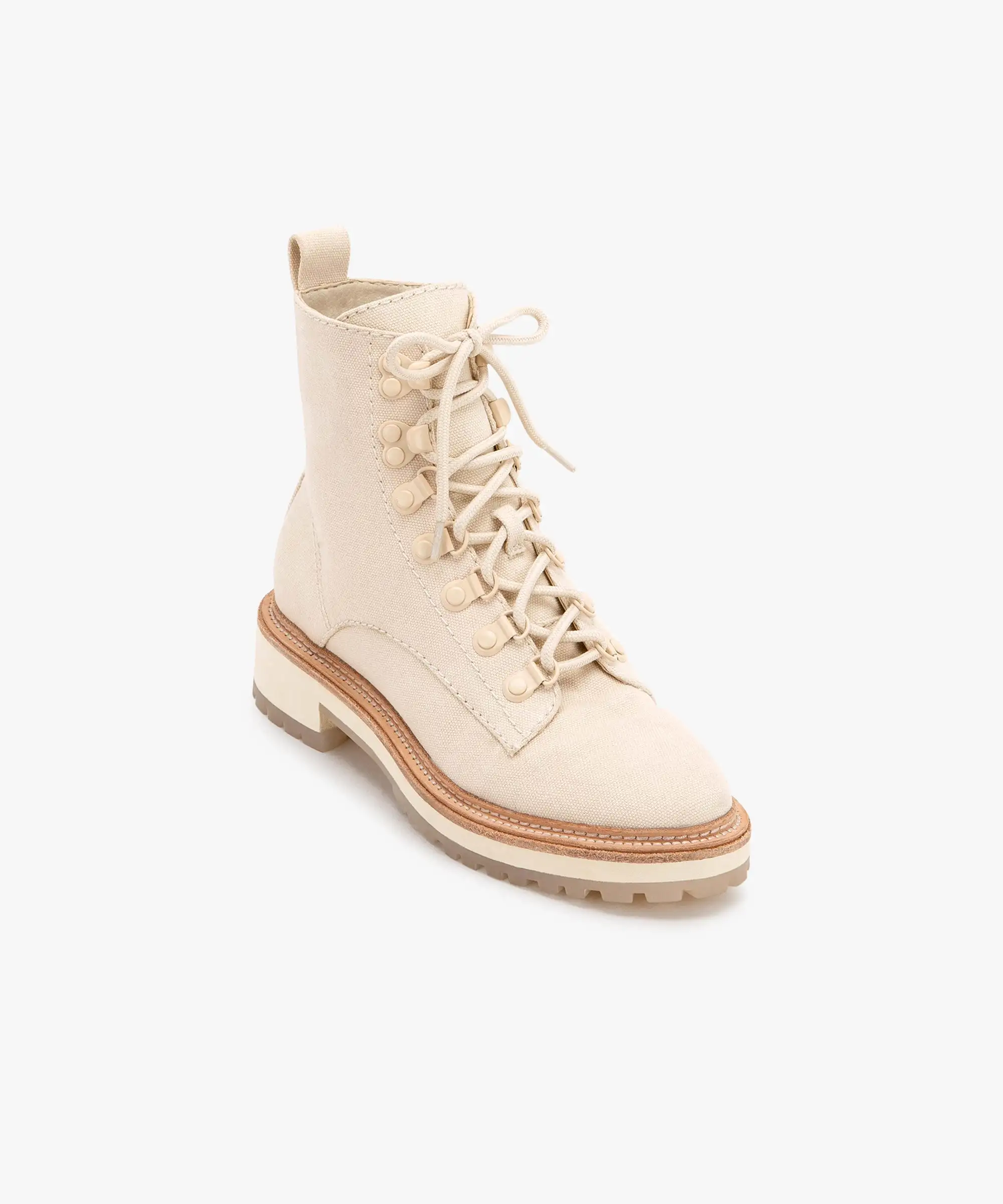 WHITNY BOOTS SANDSTONE CANVAS re:vita