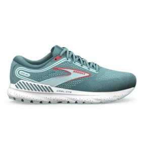 Women's Brooks Ariel GTS 23, Nile Blue/Blue/Bittersweet, 9 2E Extra Wide