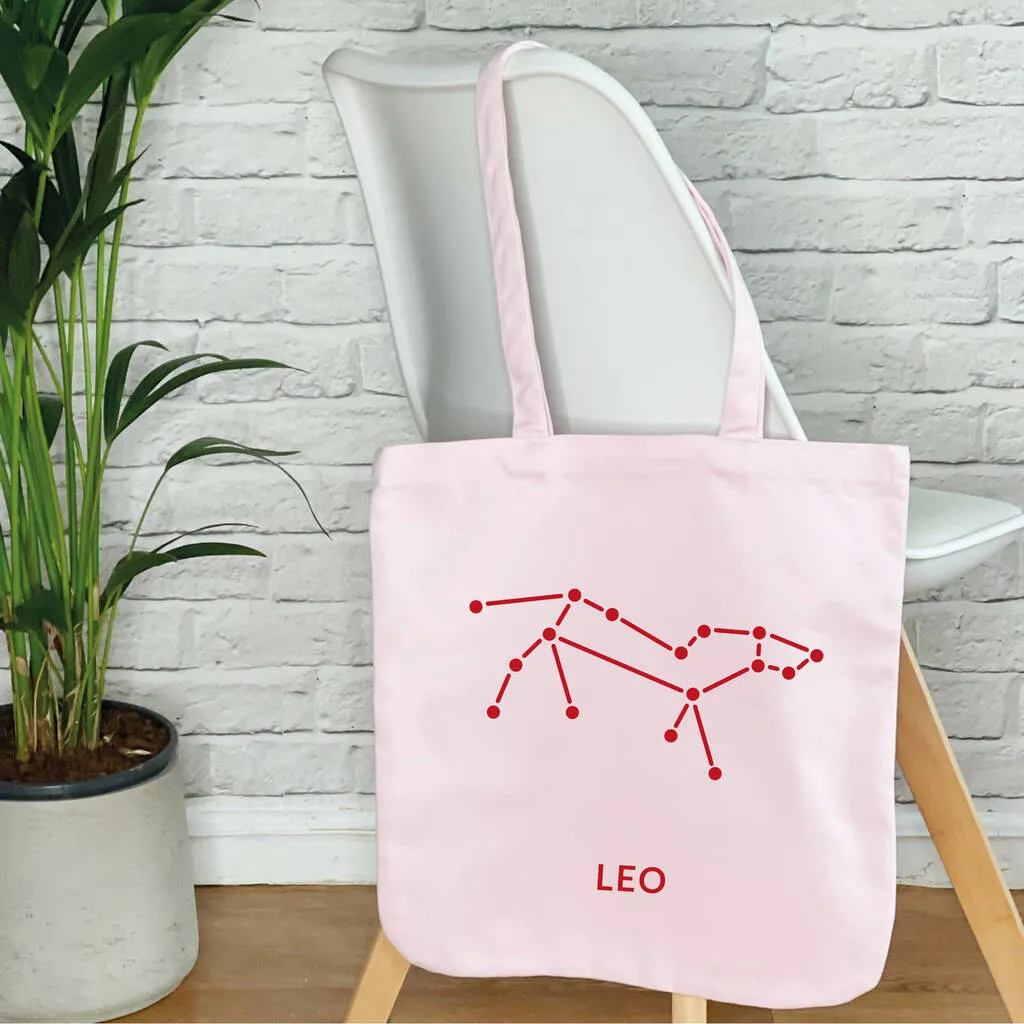 Zodiac Constellations Star Sign Tote Bag