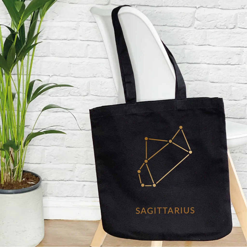 Zodiac Constellations Star Sign Tote Bag