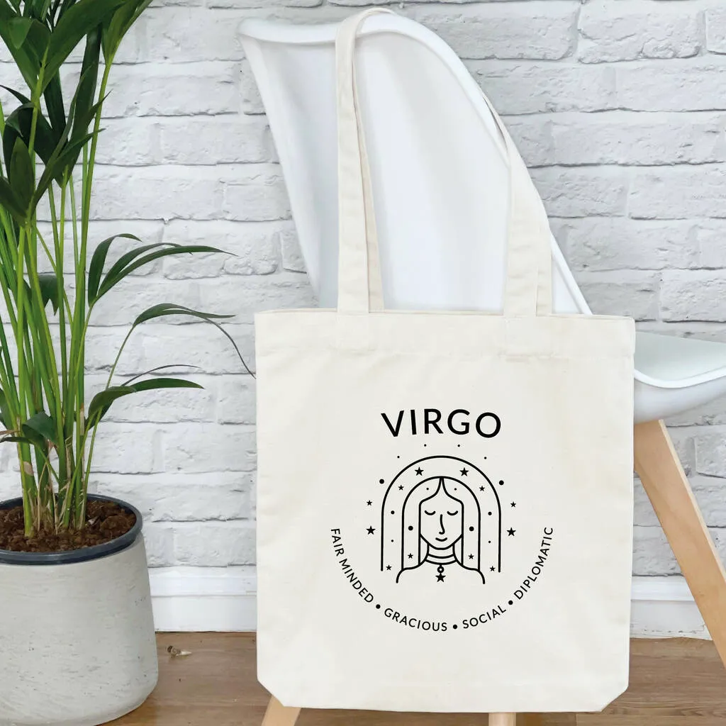 Zodiac Sign Traits Tote Bag